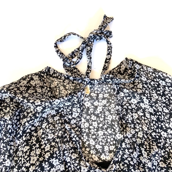 { Chenault } Silk, Tie Front Blouse Sz XL - Picture 4 of 5